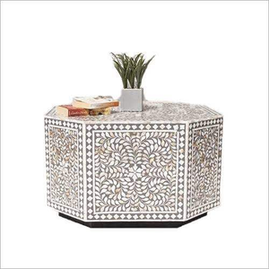 Mesa de Centro Redonda Ajustable en Altura, Ecológica, para el Hogar, Juego de Cocina de la India, para Decoración de Sala de Estar y Dormitorio - Product Image 5