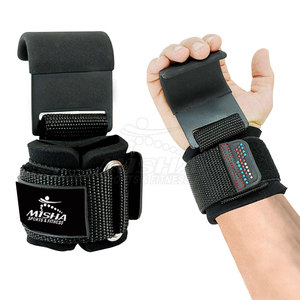 Meilleure qualité Fitness exercice Gym haltérophilie crochet néoprène sangles de poignet crochet haltérophilie crochet - Product Image 1
