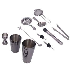 Ensemble d'outils de bar en métal pour la préparation moderne de cocktails, améliorant l'utilité avec un aspect élégant - Product Image 3