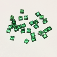 Opale zambienne naturelle de haute qualité en gros, 3 mm, taille émeraude, facettée, pierre précieuse, certificat IGI, jeu de couleurs vert, effet thermique