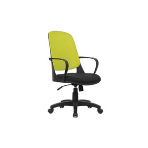 Washington Modern Ergonomic Executive Office <b>Chair</b> Black/Lemon Staff/Lift <b>Chair</b> Height Headrest Fabric PP Iron Material Handle - Product Image 1