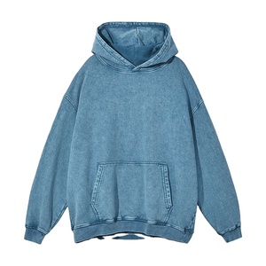 เสื้อฮู้ดแบบสวมหัวแห้งเร็วสีกรดซักแบบกำหนดเองโลโก้กำหนดเอง2026 - Product Image 4