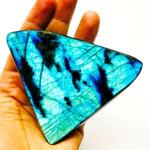 Large Blue Flashy Labradorite Druzy Gemstone ! Natural Labradorite Polished Druzy Loose Stone (988 Carat) - Product Image 1