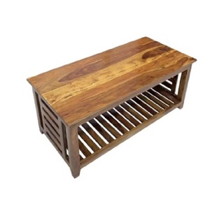Muebles modernos para el hogar, mesa de centro rectangular de madera maciza, mesa auxiliar para sala de estar - Product Image 1