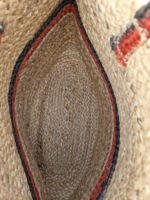 Sac seau pour femme en jute 100% naturel, fait main, vintage, tendance, été, écologique, de haute qualité, fermeture éclair, doublure en polyester