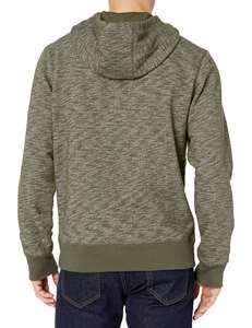 Sweat-shirt à capuche en molleton français polyester/coton pour homme, coupe classique, respirant, écologique, logo imprimé personnalisé - Product Image 3