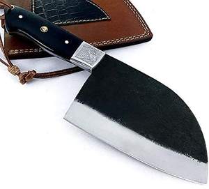 Cuchillo serbio de acero al carbono hecho a mano profesional 2025 con hoja afilada y Funda de cuero a la venta - Product Image 4