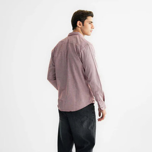 <b>Men's</b> Long Sleeve Flannel <b>Shirt</b> with Turn down Collar & Cargo Pockets 100% Cotton for Autumn Season - Product Image 5