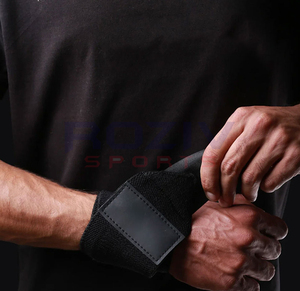 สินค้ามาใหม่ สายรัดข้อมือนีโอพรีนคุณภาพสูง ทนทาน กันลื่น สำหรับฟิตเนส เพาเวอร์ลิฟติ้ง แข่งขันยกน้ำหนัก-Roziv Sports - Product Image 3