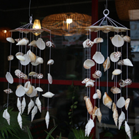 Vente en gros de carillons décoratifs à partir de coquillages naturels Carillon de coquillages le plus vendu pour la décoration intérieure