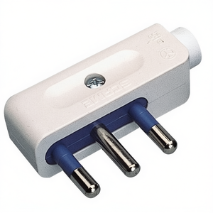 Italian Standard 2P+T 16A Electrical <b>Plug</b> Cable White PP0420R for Side Cable <b>Adapter</b> & Connectors - Product Image 3