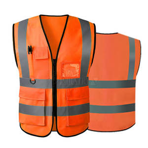 Chaleco de Seguridad Personalizado con Logotipo, Transpirable, 100% Poliéster, Ligero, de Alta Calidad, Servicio OEM al por Mayor, MOQ Bajo - Product Image 1