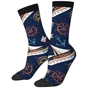 Calcetines de entrenamiento deportivo de fabricación de alta calidad con logotipo personalizado al por mayor calcetines de sublimación multicolores impresos por sublimación personalizados - Product Image 6