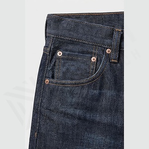 Wholesale Vintage Denim Pants Comfortable Lightweight Solid Customized Color Straight Breathable <b>Men</b> <b>Jeans</b> Wholesale Customized - Product Image 4