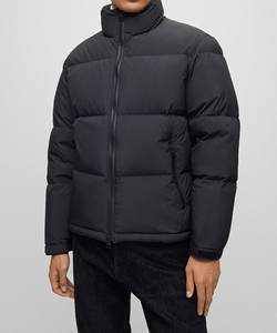 Diseñe su propia cantidad a granel, venta al por mayor, chaqueta de burbujas de nailon personalizada, chaquetas acolchadas con capucha extraíbles brillantes para hombre de invierno - Product Image 5