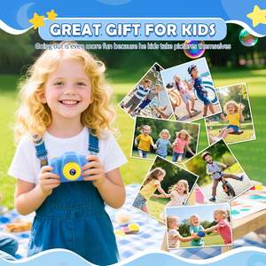Appareil photo pour enfants, jouets, cadeaux de Noël et d'<span class=keywords><strong>anniversaire</strong></span> pour garçons et filles, jouet pour enfants de 3 à 9 <span class=keywords><strong>ans</strong></span>, caméra vidéo numérique HD avec <span class=keywords><strong>carte</strong></span> SD de 32 Go - Product Image 4
