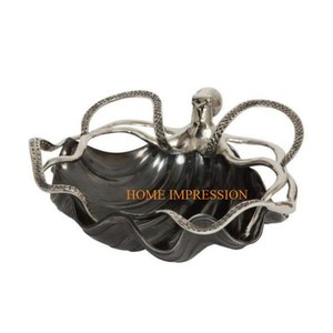 Bacs à boissons de luxe Champagne Vin Seau à glace Acier inoxydable et cuir Grand seau à bouteille de vin rond pour accessoire de bar - Product Image 5