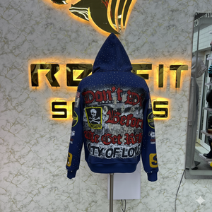 เสื้อฮู้ดซิปผ้าฝ้ายคุณภาพสูง 100% สำหรับฤดูหนาว พิมพ์ลาย ผลิตจากโรงงาน ราคาถูก เสื้อฮู้ดแบบ unisex - Product Image 4