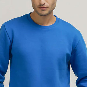 Prix de gros Sweatshirts à manches longues pour hommes/Sweatshirts pullover unis teints et à séchage rapide pour hommes à vendre - Product Image 5