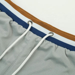 Pantalones Cortos Deportivos Personalizados de Doble Malla de Nailon y Spandex para Hombre, de Alta Calidad, al por Mayor, con Bolsillo con Cremallera - Product Image 2