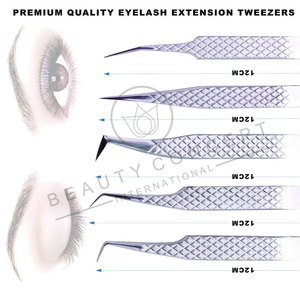 Pinzas para Pestañas para Trabajo Profesional de Extensión de Pestañas, Herramienta de Belleza de Acero Inoxidable Duradero para Lifting de Pestañas, Maquillaje y Salón - Product Image 3