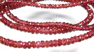 Perles de pierres précieuses de grenat africain naturel de haute qualité, micro-facettées, forme ronde, briolette, 4,5-5 mm, 14 pouces, en vrac, pour collier - Product Image 5