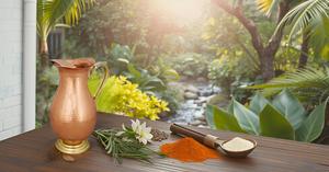 Vaisselle en métal cuivre indien fabriqué à la main Pichet à eau en métal Mugal Pichet à boire pour les avantages ayurvédiques - Product Image 6