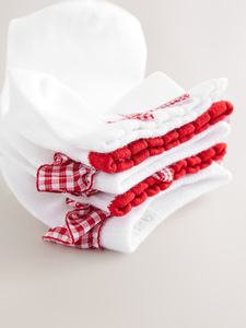 ถุงเท้าเด็กแบบกำหนดเอง ถุงเท้ากันลื่นพื้นผ้าฝ้าย ระบายอากาศได้ดี พร้อมลายตาราง โบว์ลูกไม้ และลายหัวใจ สำหรับเด็กวัยหัดเดินและทารก - Product Image 3