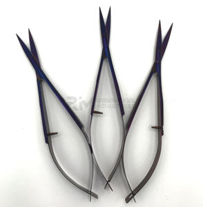 RMI vente chaude violet Plasma ciseaux à sourcils haute qualité en acier inoxydable droit printemps ciseaux outils de beauté durables - Product Image 3