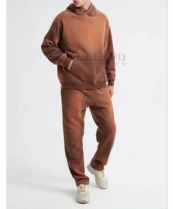 Conjunto Deportivo de 2 Piezas para Hombre, Diseño Personalizado, Sostenible, con Capucha, Estilo Casual, Lavado Ácido, Transpirable y Duradero para Invierno - Product Image 3