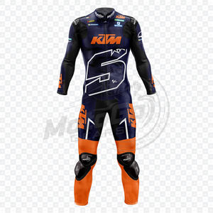 TKM Johann Zarco motocicleta hombre traje de grado superior de cuero genuino 1 pieza mono pista/montar motorista cuero de vaca/canguro MotoCP Traje CE - Product Image 1