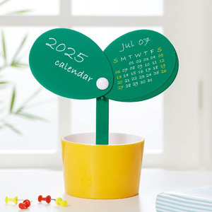 Carino decorazione Desktop e portapenne funzionale Calendario da tavolo creativo 2025 con Design floreale - Product Image 3