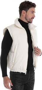 Venta Directa de Fábrica, Chaleco Acolchado Personalizado de Alta Calidad, Transpirable, para Hombre, Invierno, Casual, Cuello en V, 220g, 100% - Product Image 5