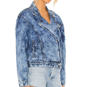 Veste en jean bleu clair de haute qualité, veste en denim personnalisée pour femmes, broderie, impression cinq étoiles, veste en toile, service OEM - Product Image 2
