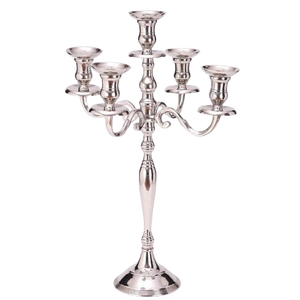 Caliente y atractivo centro de mesa de Metal plateado candelabro votivo hecho a mano decorativo Venta caliente candelabros de alta calidad - Product Image 1
