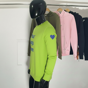 Sweat-shirt en tricot surdimensionné, style streetwear, style vintage doux, saison d'automne, service OEM - Product Image 3