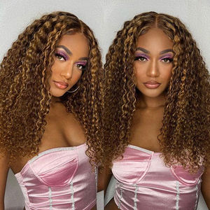 วิกผมไฮไลท์ผมหยิกหยักศกแ<span class=keywords><strong>บ</strong></span><span class=keywords><strong>บ</strong></span> HD วิกผมมนุษย์สีไฮไลต์แ<span class=keywords><strong>บ</strong></span><span class=keywords><strong>บ</strong></span><span class=keywords><strong>ลอน</strong></span>วิก<span class=keywords><strong>ผม</strong></span>ด้านหน้าแบ<span class=keywords><strong>บ</strong></span>เปียกขนาด13X6เป็น<span class=keywords><strong>ลอน</strong></span> - Product Image 2