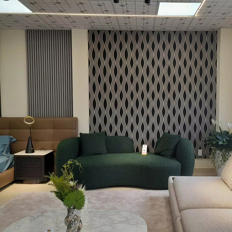 Modern Flexible PET MDF Acoustic Wall Decor Curved Ceiling Panels and Wall Boards for Bedroom Rubber-Applied Wall Furniture
