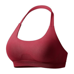 สปอร์ตบราออกกำลังกายสำหรับผู้หญิง ดีไซน์ทันสมัย น้ำหนักเบา ระบายอากาศได้ดี พร้อมโลโก้ด้านหน้าแบบไร้ตะเข็บ รองรับระดับปานกลาง - Product Image 1