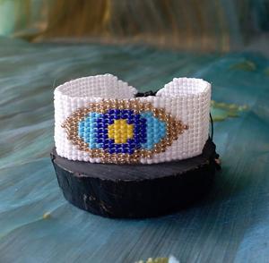 กำไลข้อมือแนวโบฮีเมียรูปดาวห้าแฉกประดับตัวหนังสือแนวสร้างสรรค์งานถักด้วยมือลายตัวอักษรแนวยุโรปและสหรัฐอเมริกา - Product Image 3