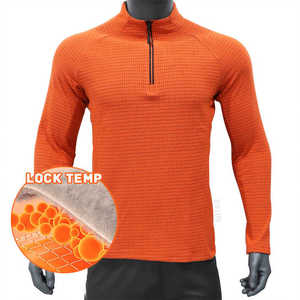 Camisas elegantes de media cremallera para hombre, camisas informales de manga larga con logotipo personalizado, proveedor OEM ODM directo de fábrica, ropa cómoda al por mayor - Product Image 2