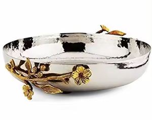 Moderno elegante patrón redondo 2025 hecho a mano Metal decorativo cuenco decoración del hogar regalo al por mayor - Product Image 1