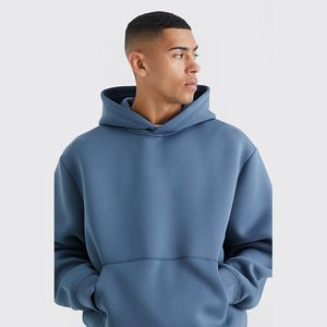 เสื้อฮู้ดผู้ชายผ้าซักกรดเสื้อผ้าแนวสตรีทผ้าคอตตอน/ผ้าฟลีซ300 GSM 100% ทันสมัยให้ความอบอุ่น - Product Image 5