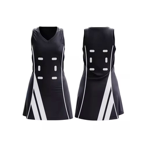 Uniforme de netball pour femmes de qualité supérieure, tissu léger 100% polyester, couleur personnalisée, impression par sublimation, séchage rapide, respirant - Product Image 3