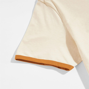 T-shirts bas quantité minimale de commande avec logo personnalisé pour hommes T-shirt à la mode uni doux au toucher T-shirt Ringer pour hommes T-shirt Ringer en coton OEM pour hommes - Product Image 6