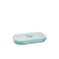 Grand récipient alimentaire pliable en silicone de 1200 ml avec couvercle verrouillable pour le préparation des repas, boîte à lunch réutilisable et voyage