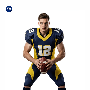 กางเกงขาสั้นฟุตบอลอเมริกันพิมพ์ลาย 3 มิติ สวมใส่สบาย ทนทาน ผลิตจากโพลีเอสเตอร์ 100% แห้งเร็ว ระบายอากาศได้ดี มีไซส์พลัส - Product Image 2