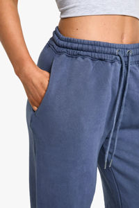 Pantalones de chándal acampanados de pierna ancha de gran venta OEM/ODM para mujer, cintura elástica con cordón, pantalones holgados de Hip Hop para correr - Product Image 6