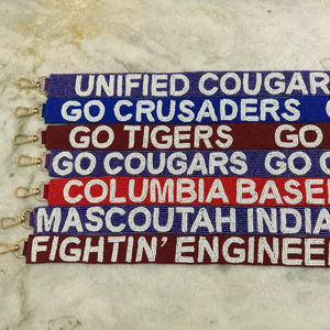 สายกระเป๋าปักลูกปัด สายกระเป๋าถือประดับลูกปัดสำหรับผู้หญิงและเด็กผู้หญิง กระเป๋าโท้ท กระเป๋าคลัทช์ ทำด้วยมือ เครื่องประดับแฟชั่น - Product Image 1