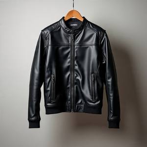 Proveedor de oro de chaqueta de motocicleta de cuero genuino de cuero de vaca resistente - Product Image 4